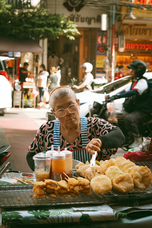 Thai street food stall